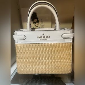 Kate Spade Staci Straw handbag